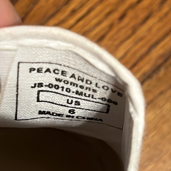 ✨HOST PICK✨ Limited Edition Peace & Love ByJordana Sneakers - Picture 7 of 7